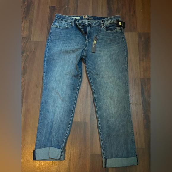 Kut from the Kloth Katy Cuffed Boyfriend Jeans NWT - Picture 1 of 3